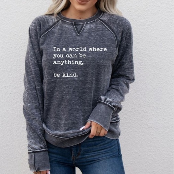 Ocean & 7th Tops - In a world....vintage sweatshirt NWT